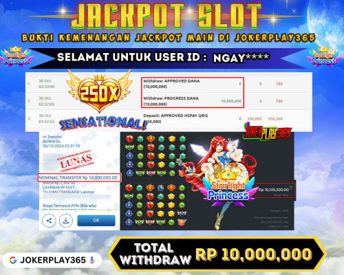 JOKERPLAY365 BUKTI JACKPOT SLOT