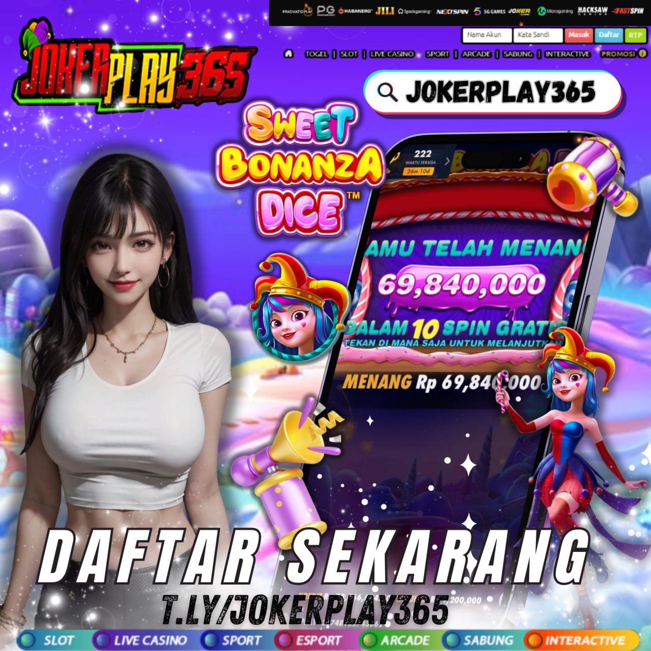 JACKPOT SWEET BONANZA DICE